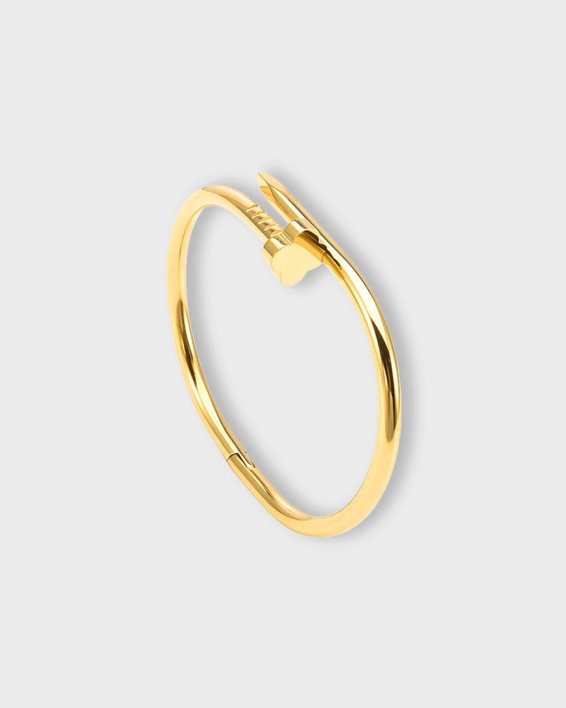 SUNVES KINARI BRACELET in gold — coiled nail-design bracelet