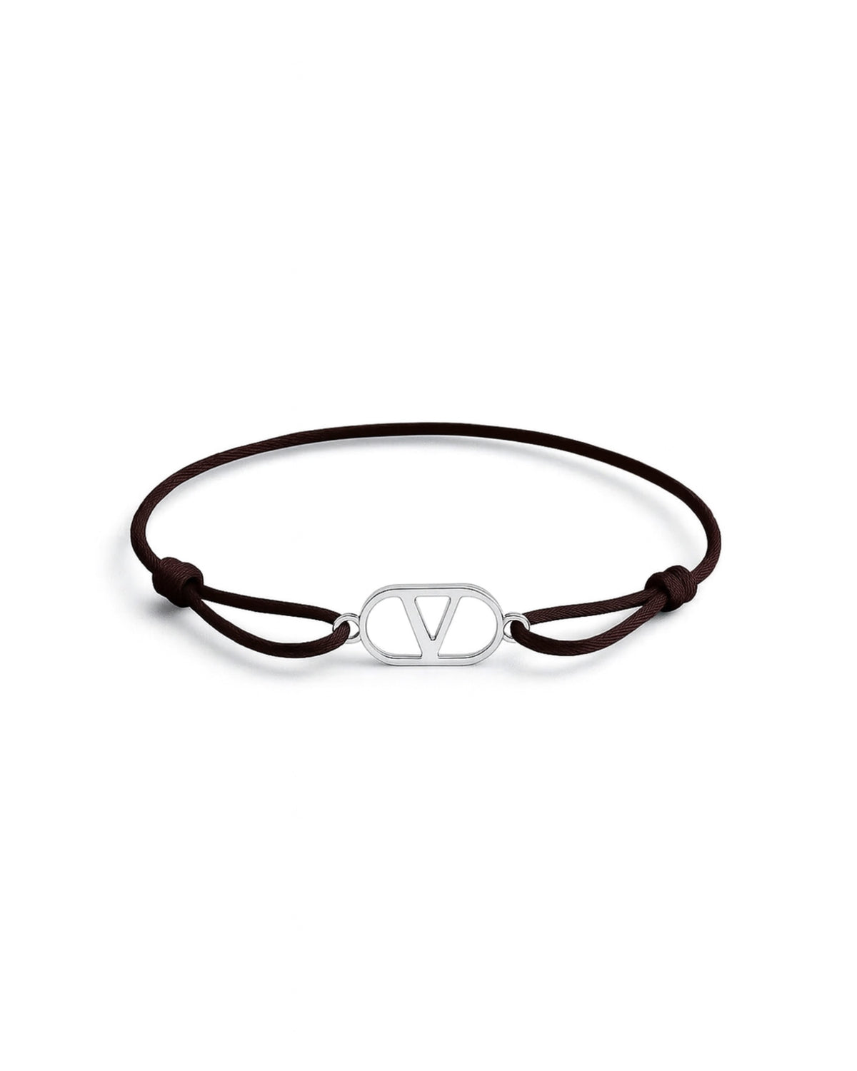 SUNVES VICE BRACELET in brown silver — adjustable stainless steel bracelet