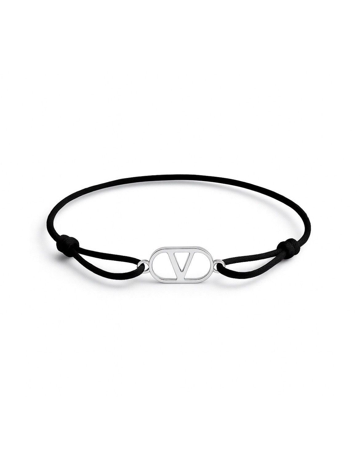SUNVES VICE BRACELET in black silver — adjustable stainless steel bracelet