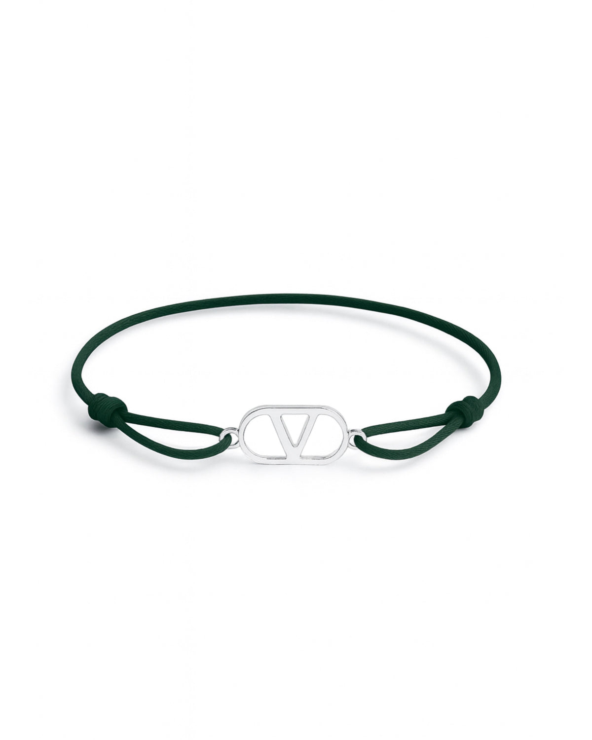 SUNVES VICE BRACELET in green silver — adjustable stainless steel bracelet
