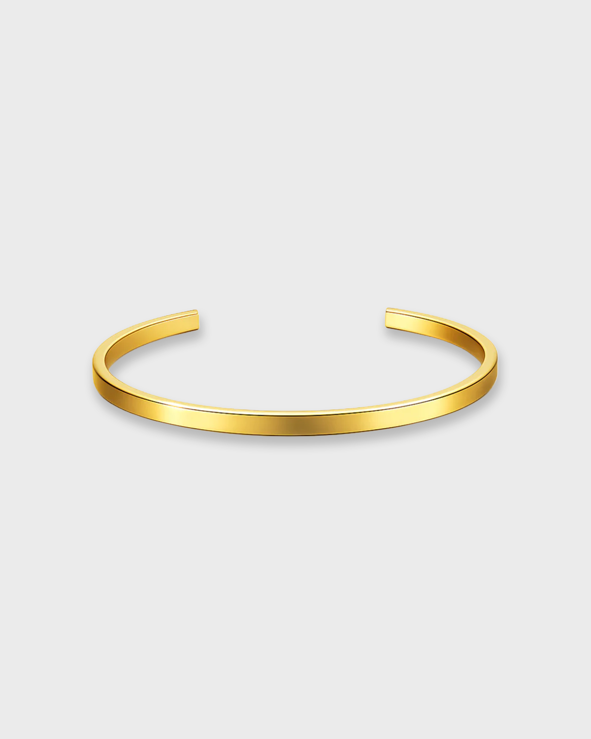 SUNVES BANGLE BRACELET in gold — smooth open bangle