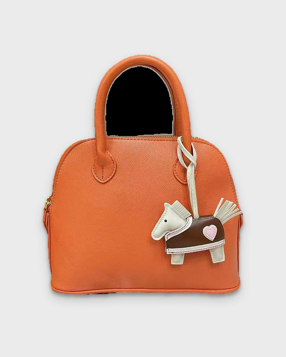 Sunves Camille Dome Bag in orange, studio