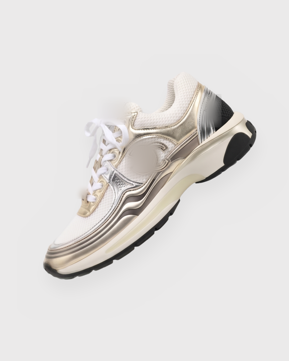 SUNVES CC SNEAKERS in champagne — chunky low-top sneaker with a lace-up front