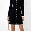 Sunves Ruffle Knit Dress