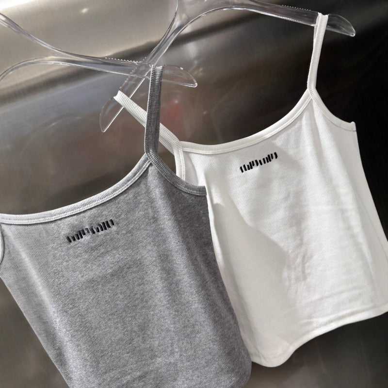 Sunves Rib Cami Top, rib knit close-up