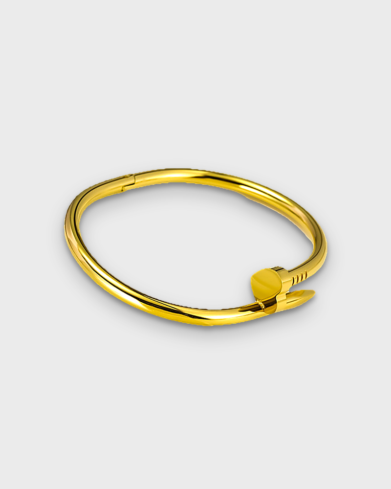 SUNVES KINARI BRACELET in gold, heart-shaped nail head, v3