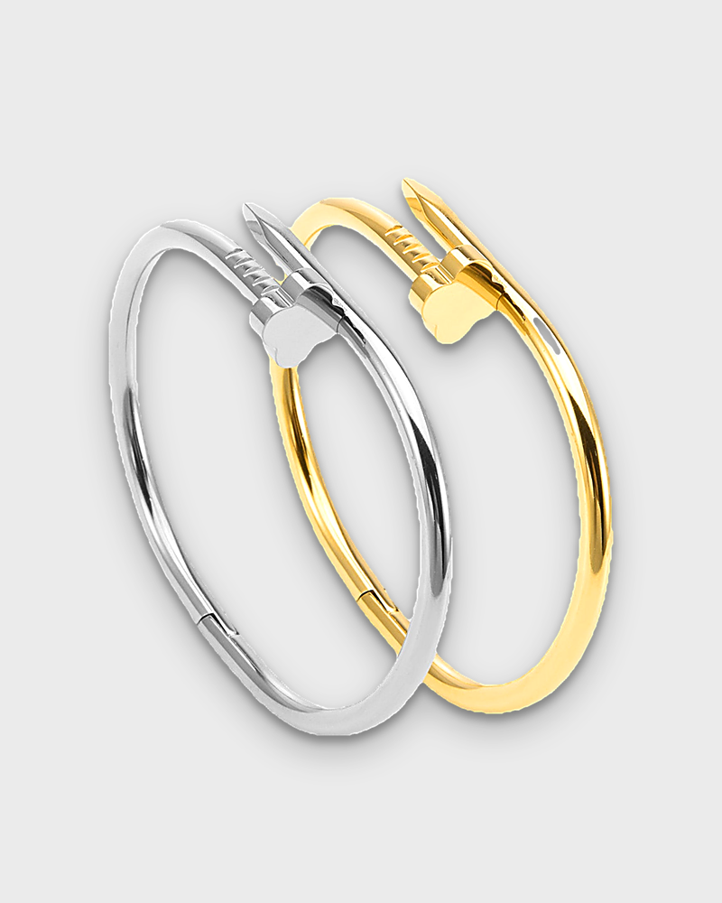 SUNVES KINARI BRACELET in silver and gold, side by side, v3