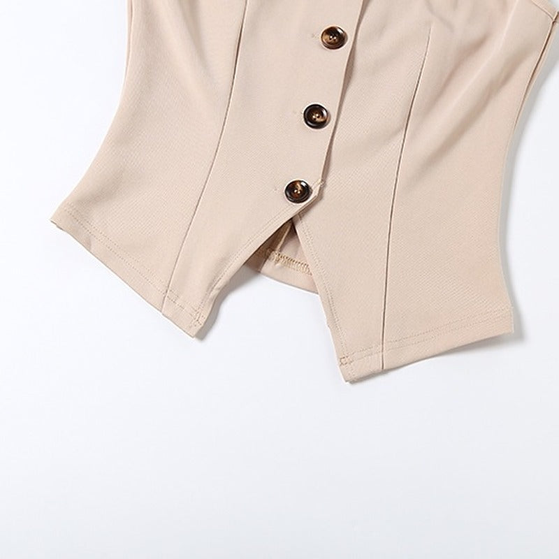 Sunves Nadia Cut-Out Top, hem