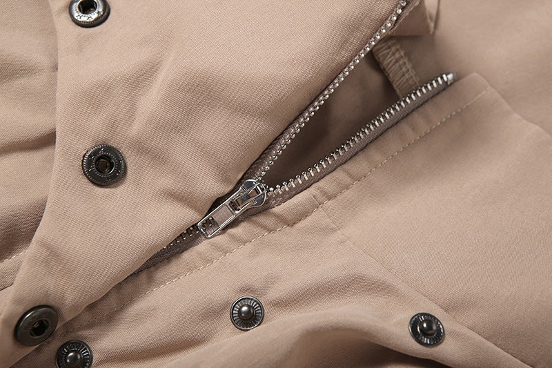 Sunves Rhea Cropped Top, zip and snaps