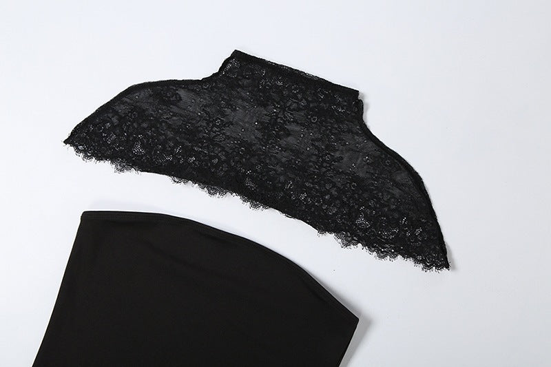 Sunves Valentina Lace Dress Set, lace shawl