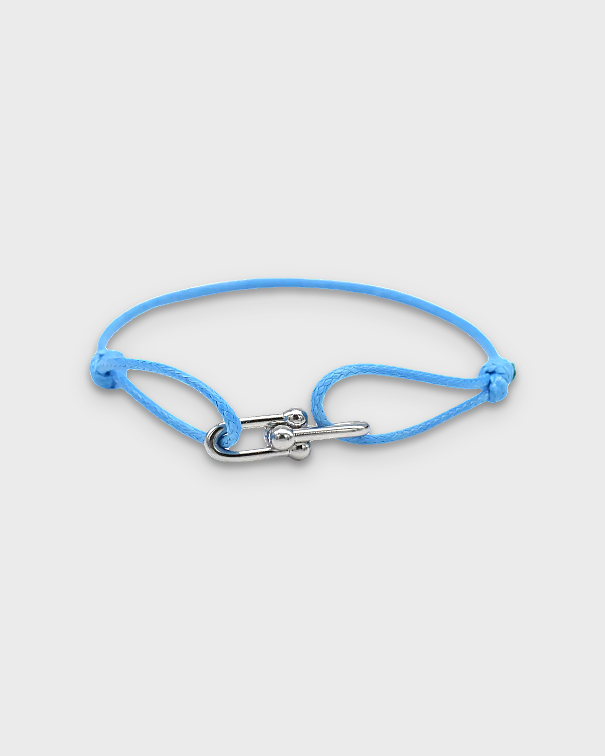 SUNVES VERANO BRACELET in blue silver, cord bracelet with a hook clasp, studio v3