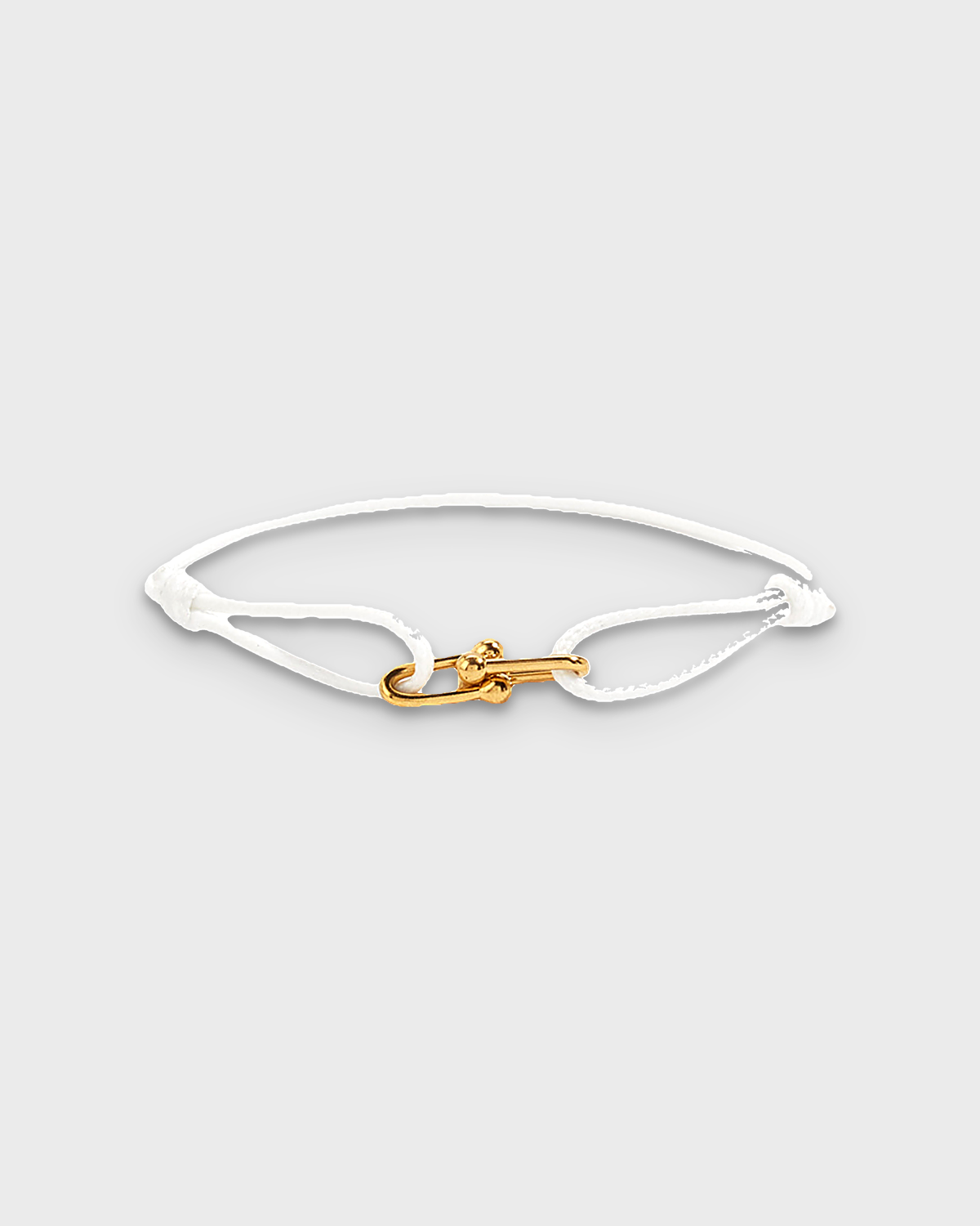 SUNVES VERANO BRACELET in white, cord bracelet with a hook clasp, studio v3